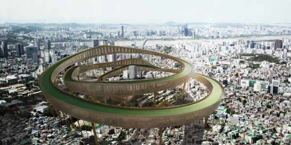 腦洞大開“首爾環(huán)路”，建筑浮于天空，進行人工光合作用
