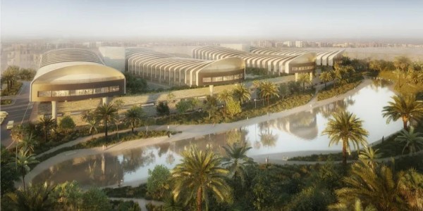 福斯特事務(wù)所新作‘開(kāi)羅新全球心臟病醫(yī)院’，金字塔旁的‘綠洲’