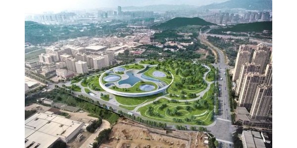 “飛碟”成型！青島虛擬現(xiàn)實(shí)創(chuàng)享中心封頂