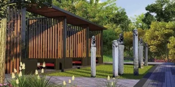 中式廊架、亭廊