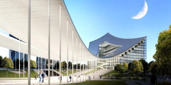 BIG米蘭綜合體CityWave破土動(dòng)工，140m 長(zhǎng)大型天篷連接兩棟建筑