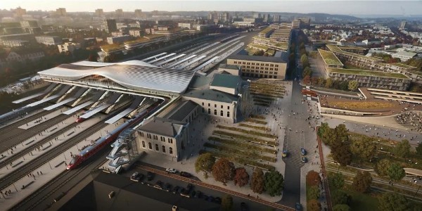 大曲線再現(xiàn)-扎哈哈迪德事務(wù)所贏得立陶宛TOD改造國際競賽！