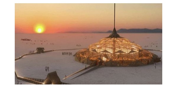 2023 年火人節(jié)神廟，倒置的沙漠之花！